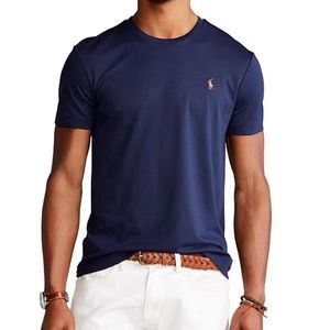 NWT Polo Ralph Lauren classic fit cotton shirt in dark blue